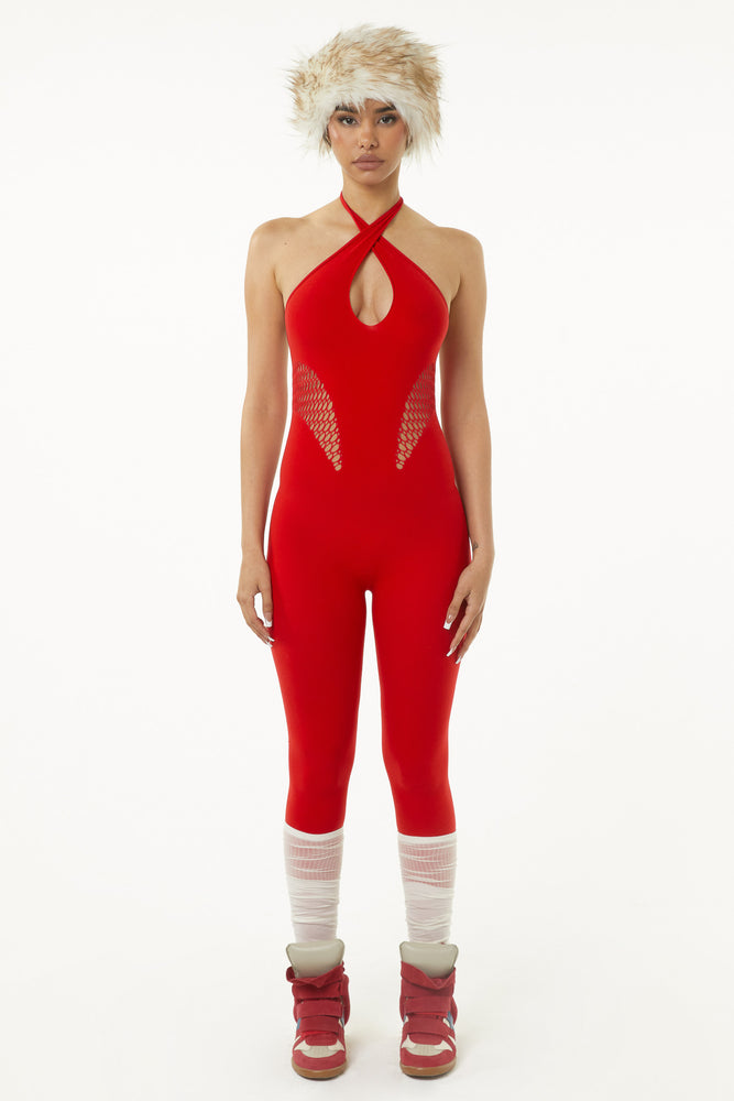 
                  
                    Cystar Jumpsuit - Red
                  
                