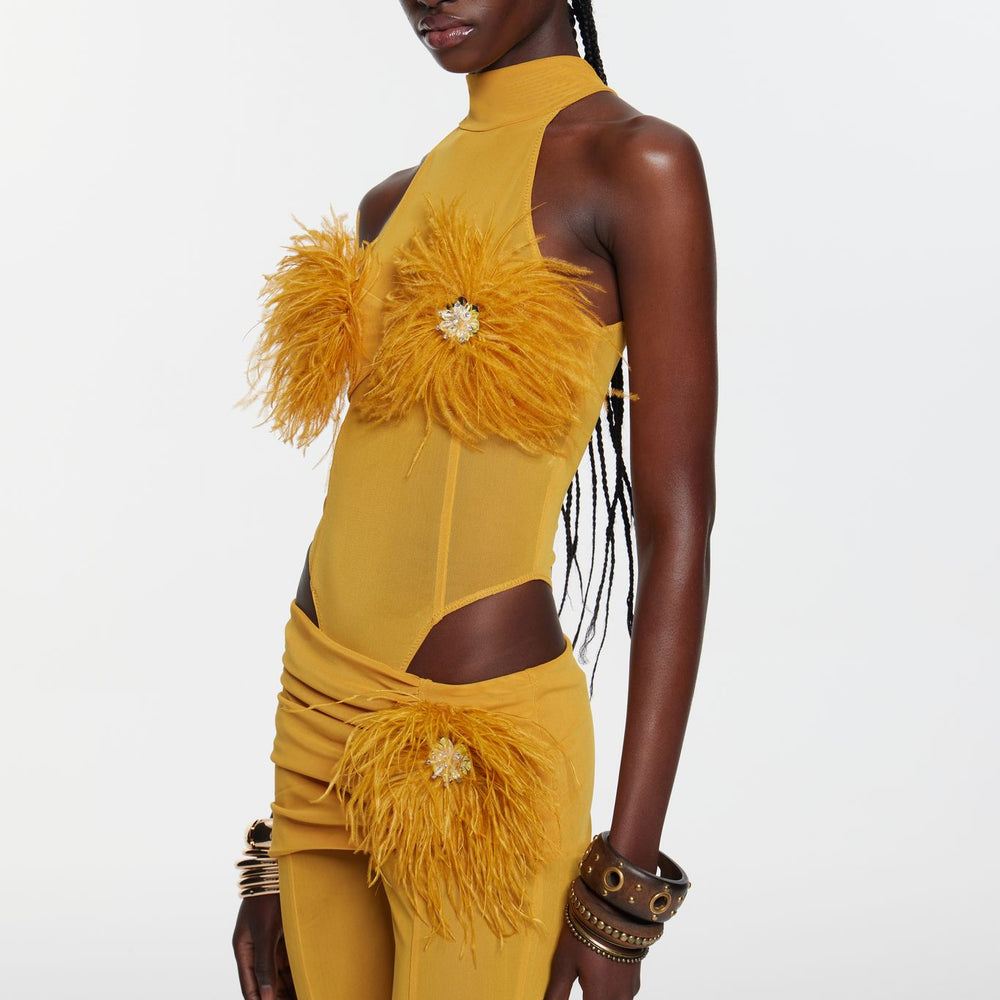 Velora Bodysuit - Saffron